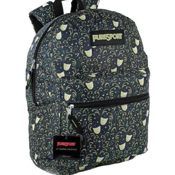 PureSport 17" Graphic Kids Backpack Multi E - 102-17D Retail $39.95 - Picture 1 of 2